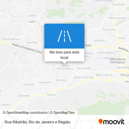Rua Ribeirão mapa