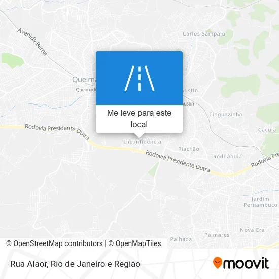 Rua Alaor mapa