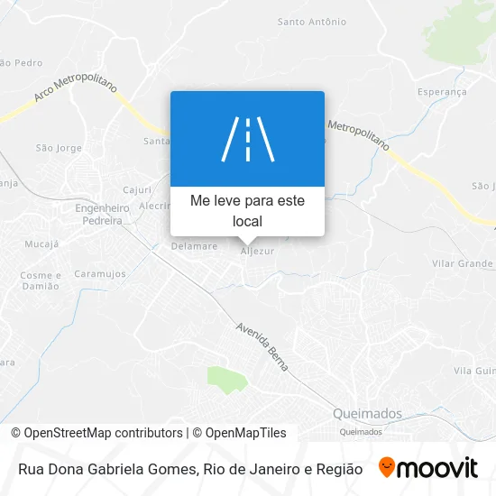 Rua Dona Gabriela Gomes mapa