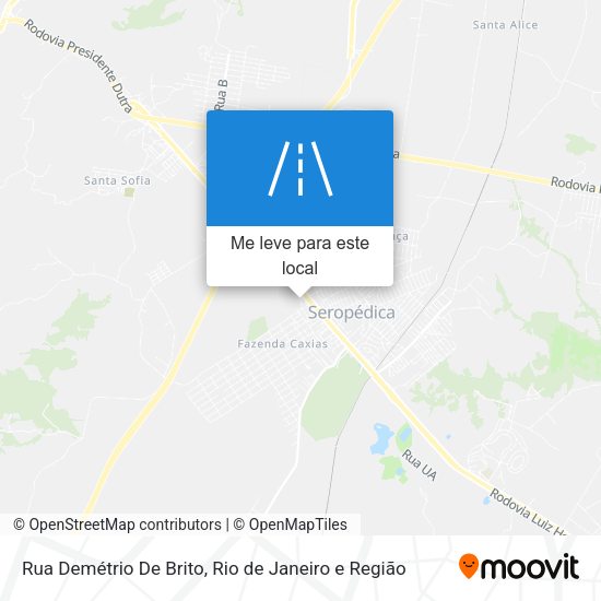Rua Demétrio De Brito mapa