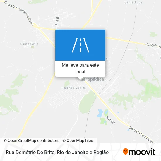 Rua Demétrio De Brito mapa