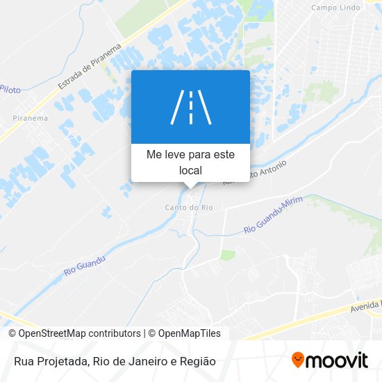 Rua Projetada mapa