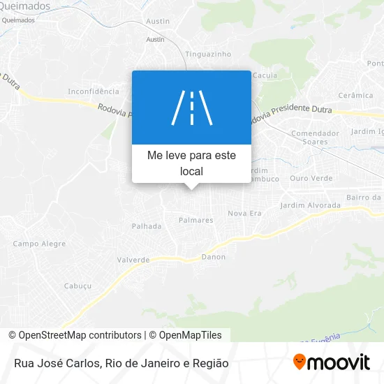 Rua José Carlos mapa