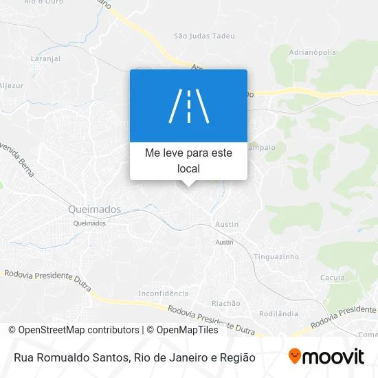 Rua Romualdo Santos mapa
