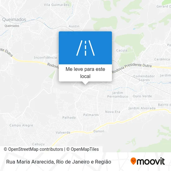 Rua Maria Ararecida mapa