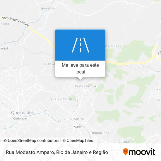 Rua Modesto Amparo mapa