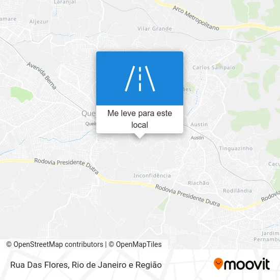 Rua Das Flores mapa