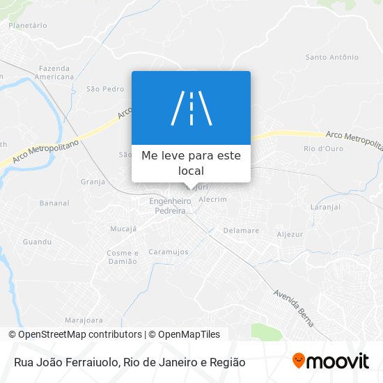 Rua João Ferraiuolo mapa