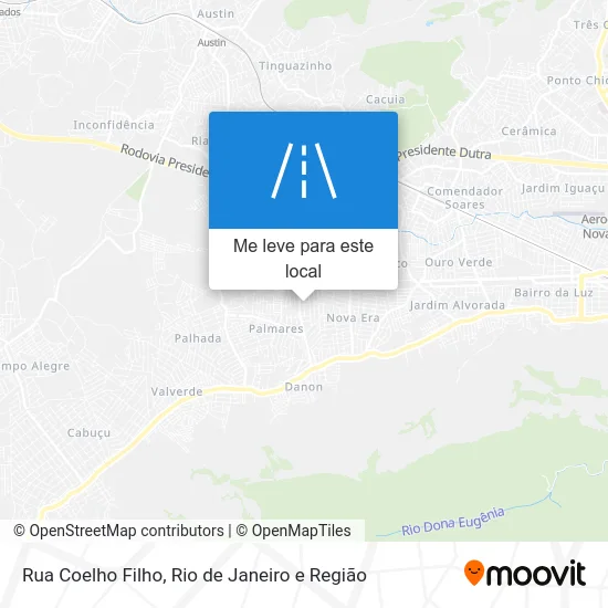 Rua Coelho Filho mapa