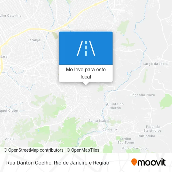 Rua Danton Coelho mapa