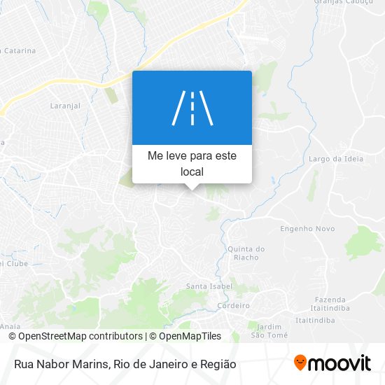 Rua Nabor Marins mapa