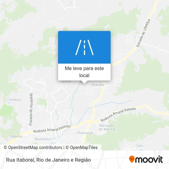 Rua Itaboraí mapa