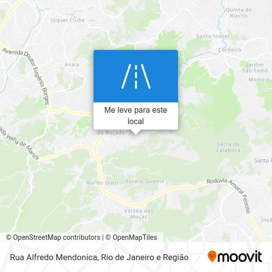 Rua Alfredo Mendonica mapa
