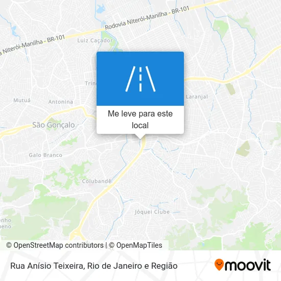 Rua Anísio Teixeira mapa
