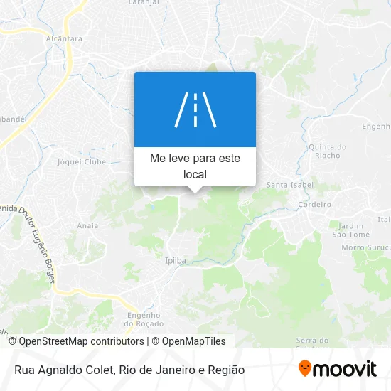 Rua Agnaldo Colet mapa
