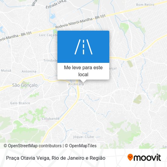 Praça Otavia Veiga mapa