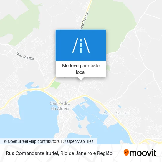 Rua Comandante Ituriel mapa