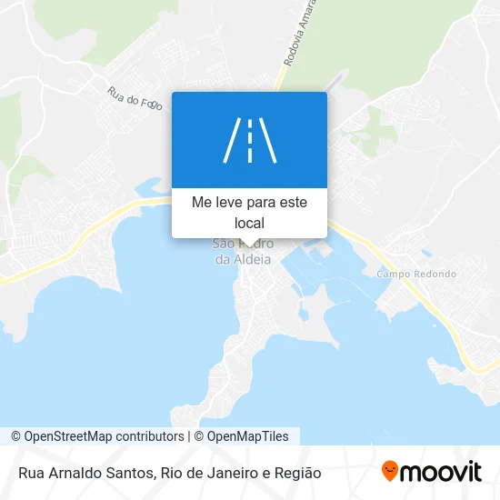 Rua Arnaldo Santos mapa
