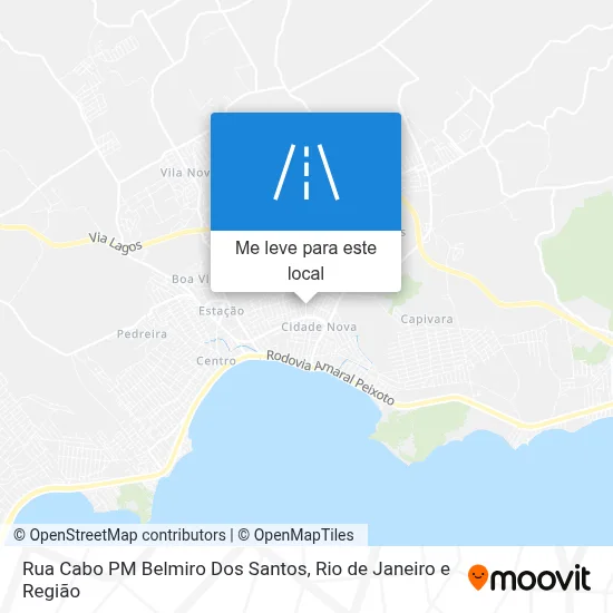 Rua Cabo PM Belmiro Dos Santos mapa