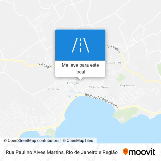 Rua Paulino Alves Martins mapa