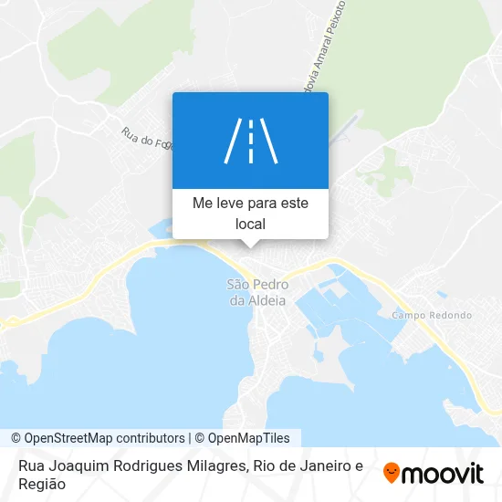 Rua Joaquim Rodrigues Milagres mapa