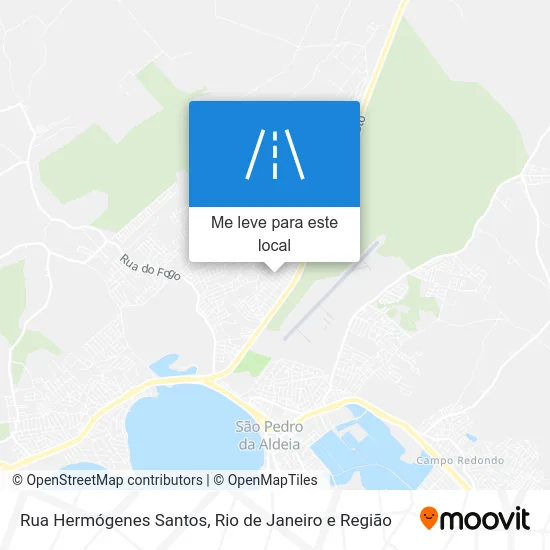 Rua Hermógenes Santos mapa