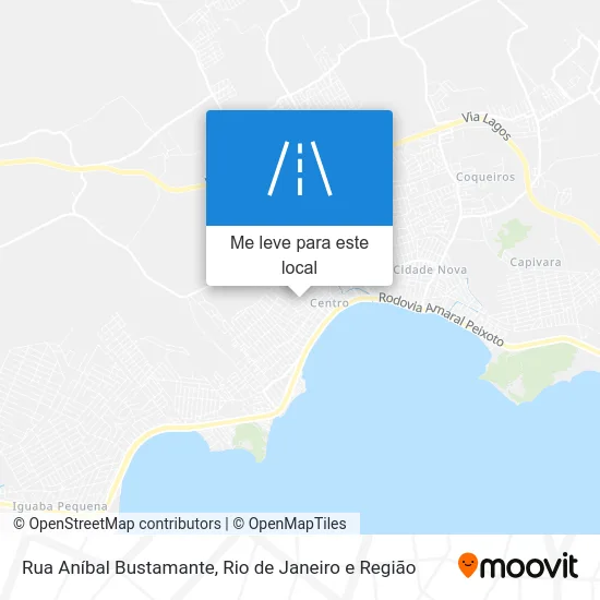 Rua Aníbal Bustamante mapa