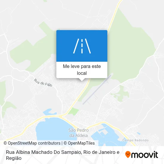 Rua Albina Machado Do Sampaio mapa