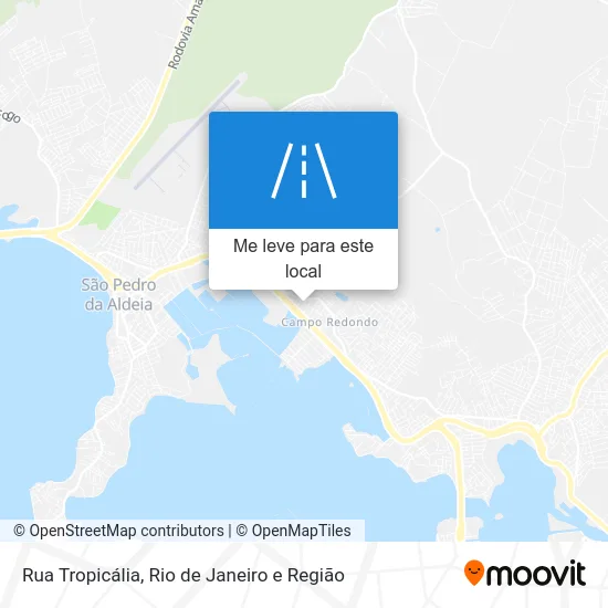 Rua Tropicália mapa