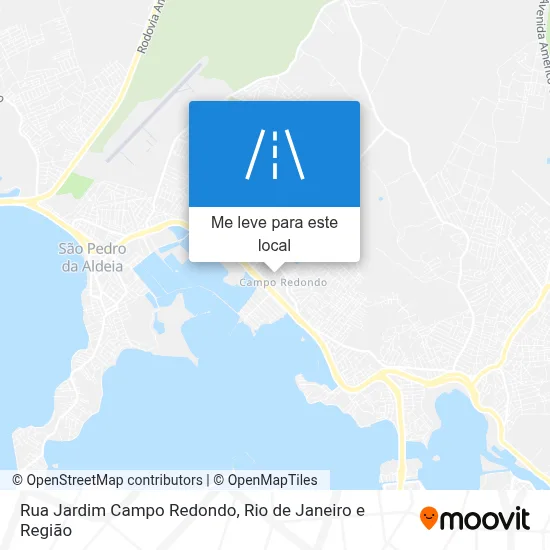 Rua Jardim Campo Redondo mapa