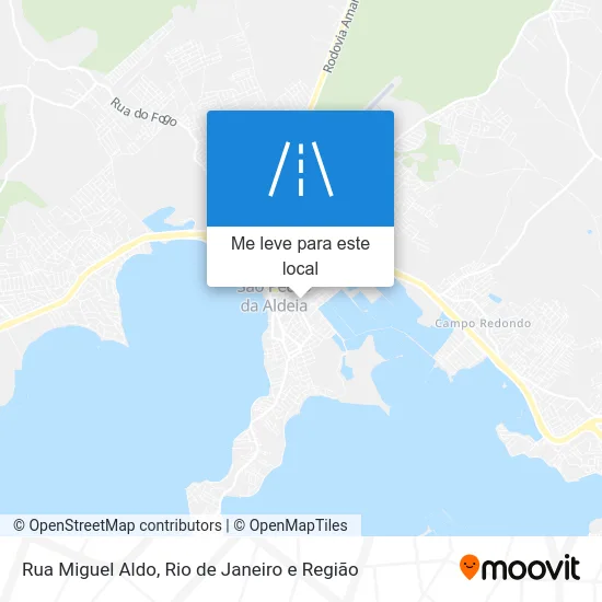 Rua Miguel Aldo mapa