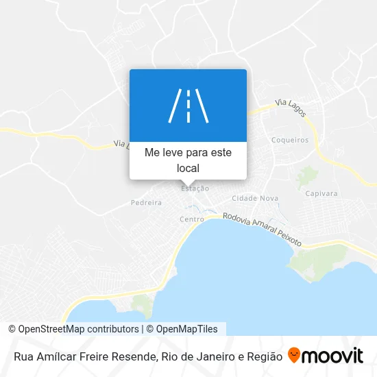 Rua Amílcar Freire Resende mapa