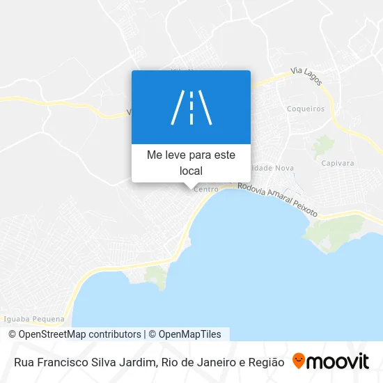 Rua Francisco Silva Jardim mapa