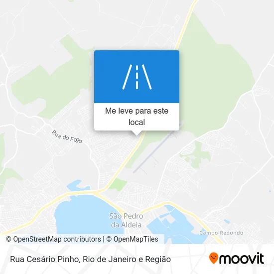 Rua Cesário Pinho mapa