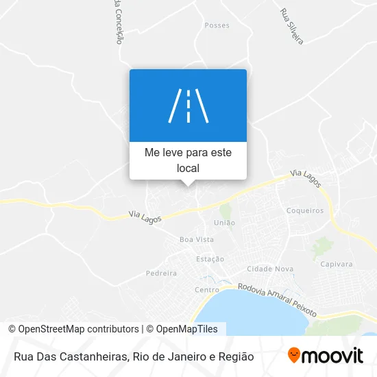 Rua Das Castanheiras mapa