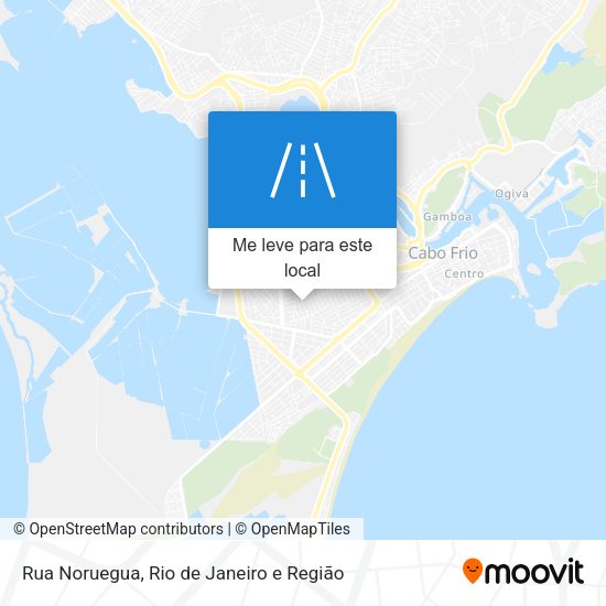 Rua Noruegua mapa