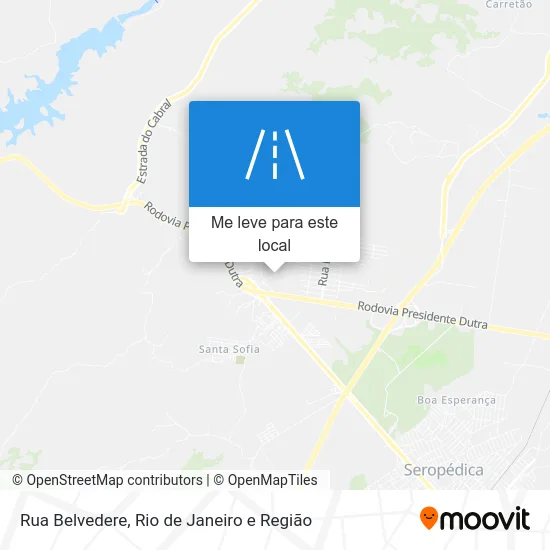 Rua Belvedere mapa