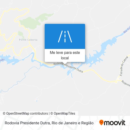 Rodovia Presidente Dutra mapa