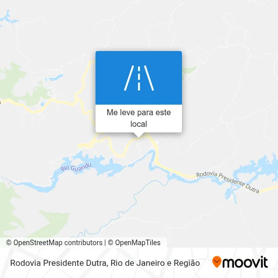 Rodovia Presidente Dutra mapa