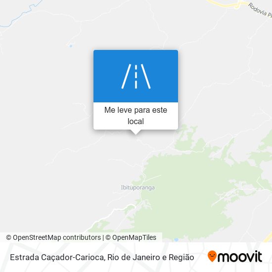 Estrada Caçador-Carioca mapa