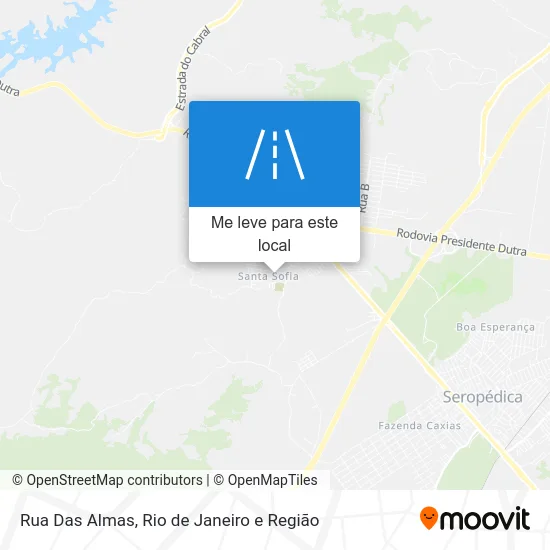 Rua Das Almas mapa