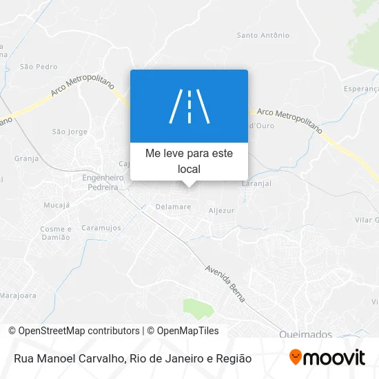 Rua Manoel Carvalho mapa