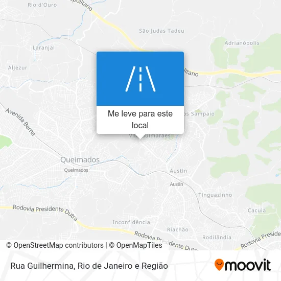 Rua Guilhermina mapa