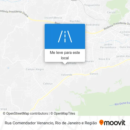Rua Comendador Venancio mapa