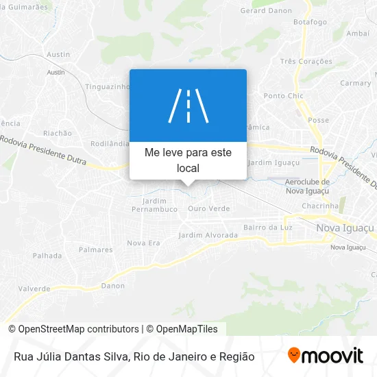 Rua Júlia Dantas Silva mapa