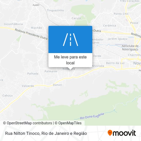 Rua Nilton Tinoco mapa