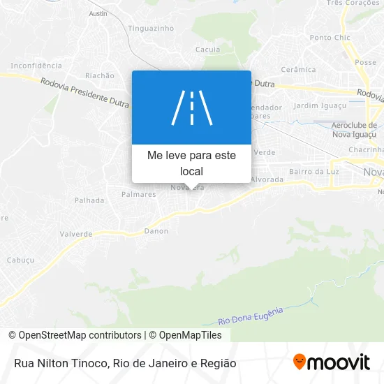 Rua Nilton Tinoco mapa