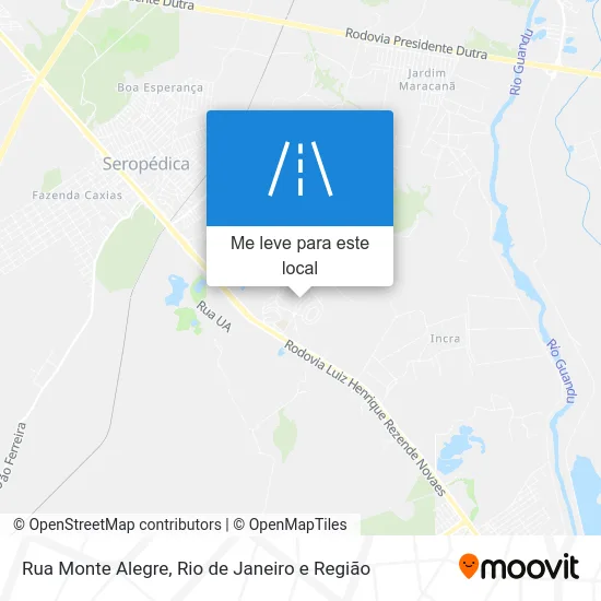 Rua Monte Alegre mapa