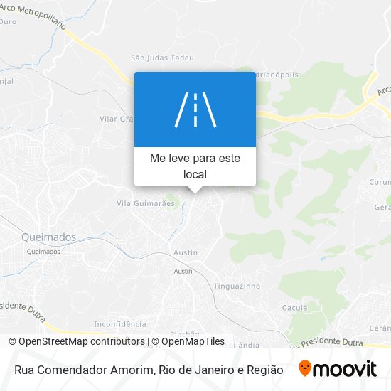 Rua Comendador Amorim mapa