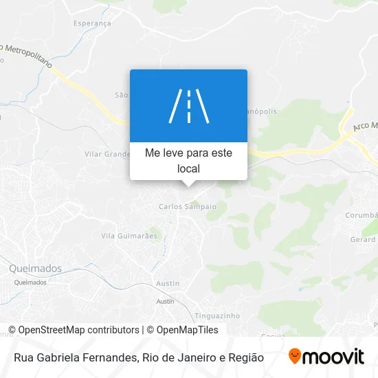 Rua Gabriela Fernandes mapa